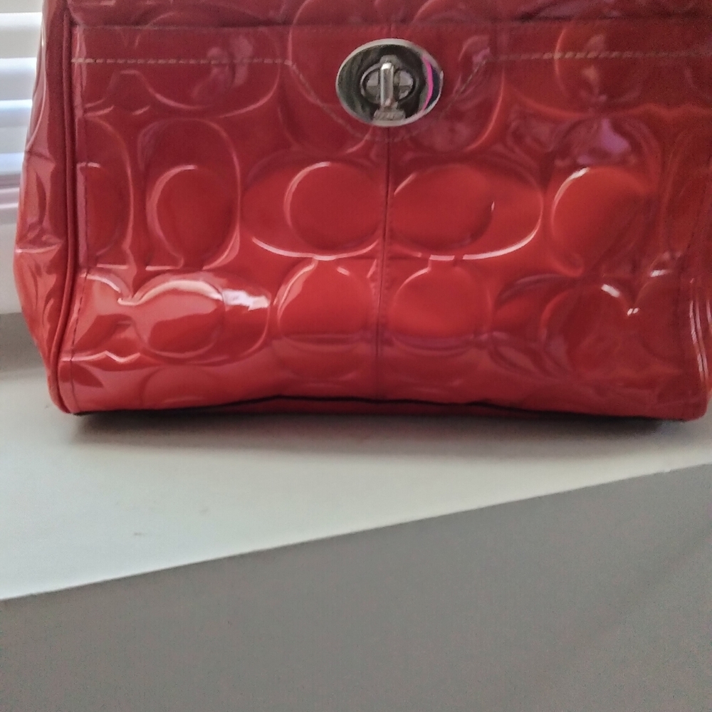 Orange coach bag